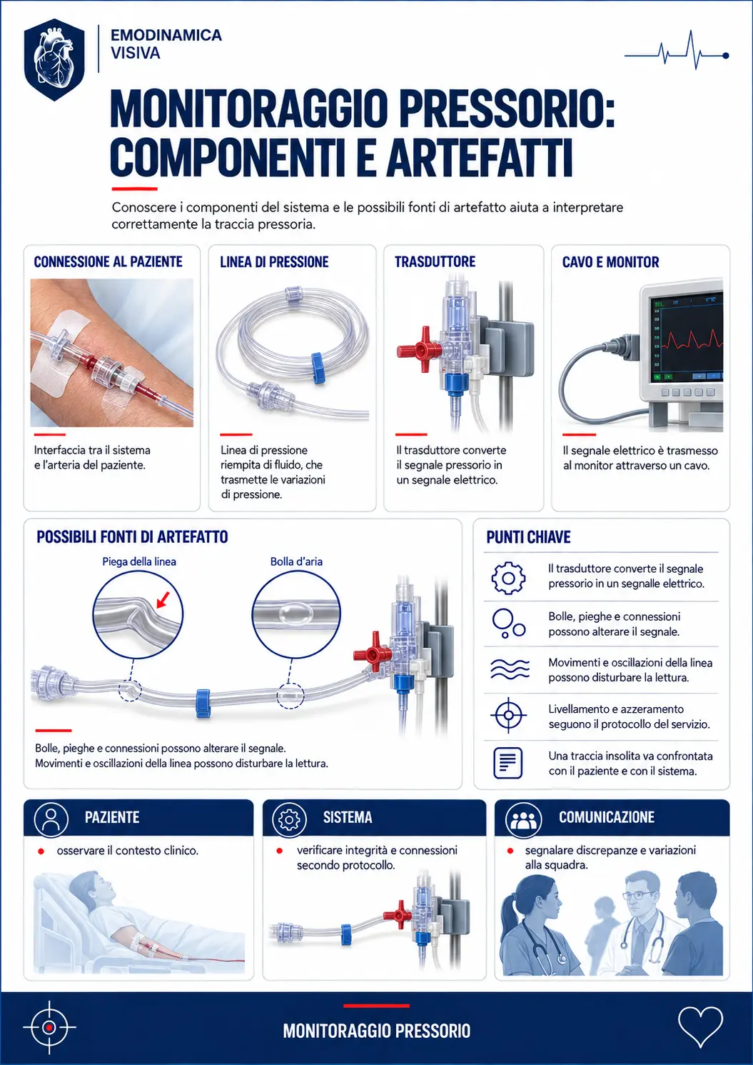 Monitoraggio pressorio: componenti e artefatti