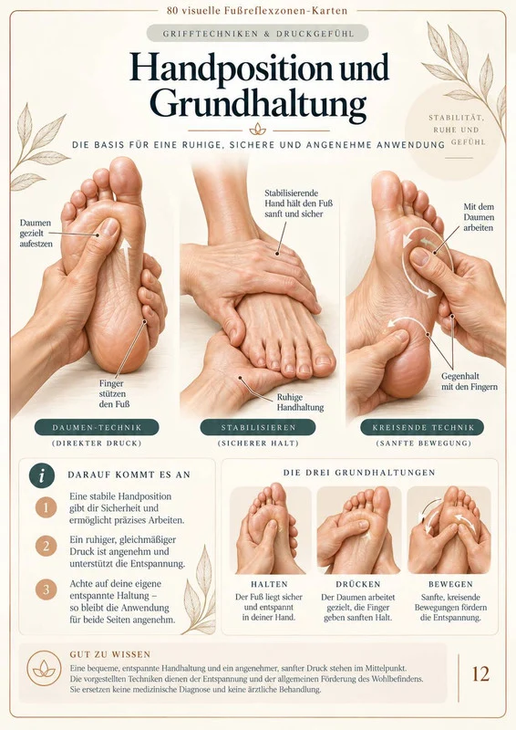Handposition und Grundhaltung